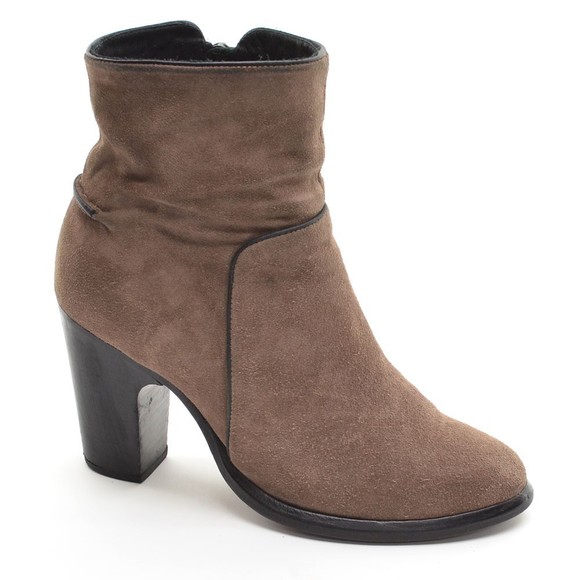 rag & bone Ashby Brown Suede Zip Bootie Ankle Boot 37.5 - Picture 4 of 7